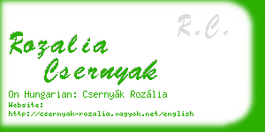 rozalia csernyak business card
